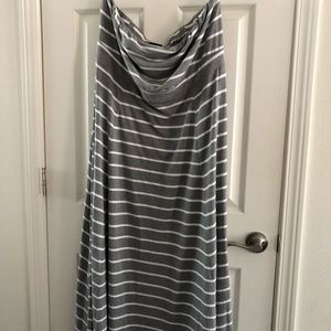 Grey Maxi Torrid Stripped Dress